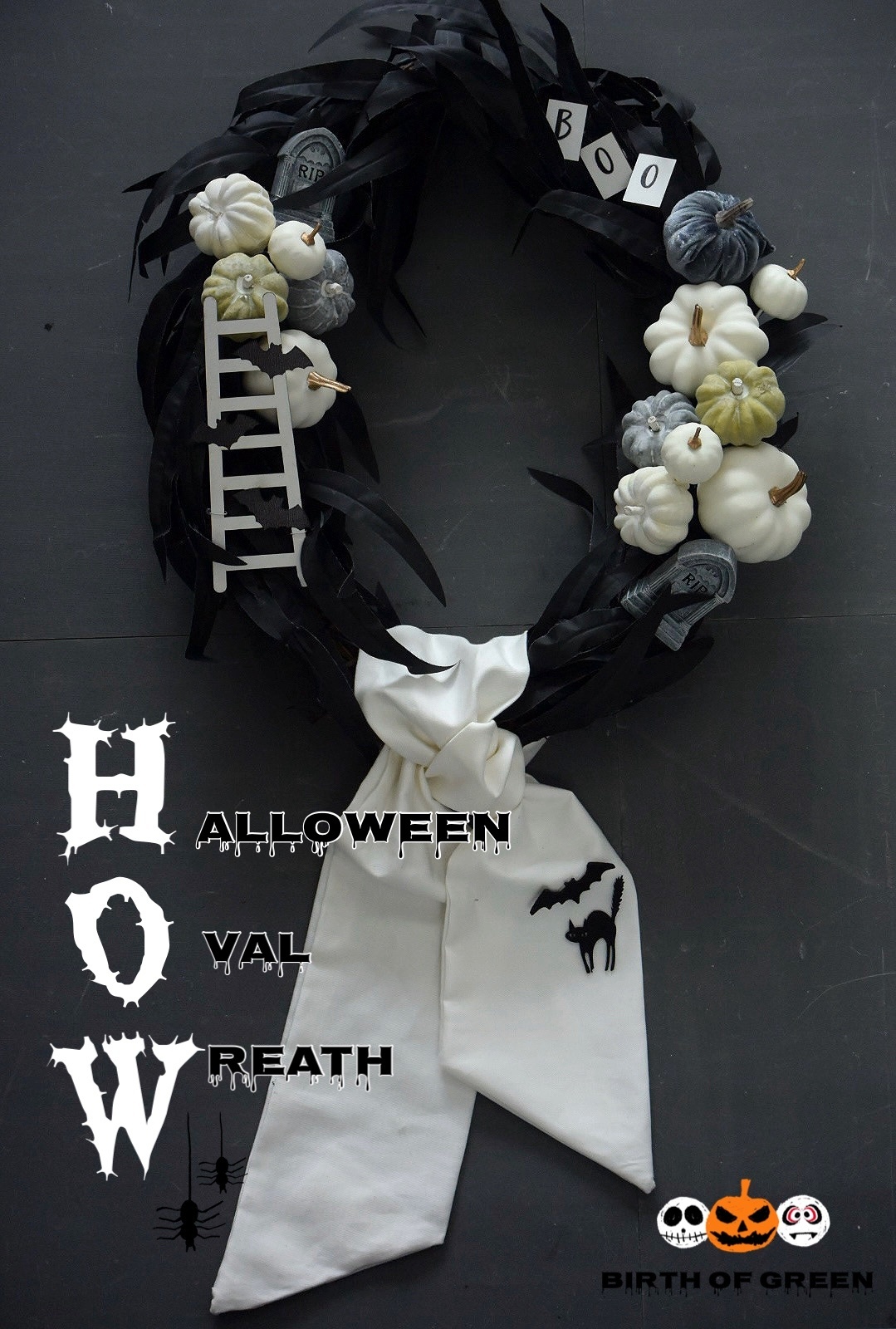 Halloween Oval Wreath